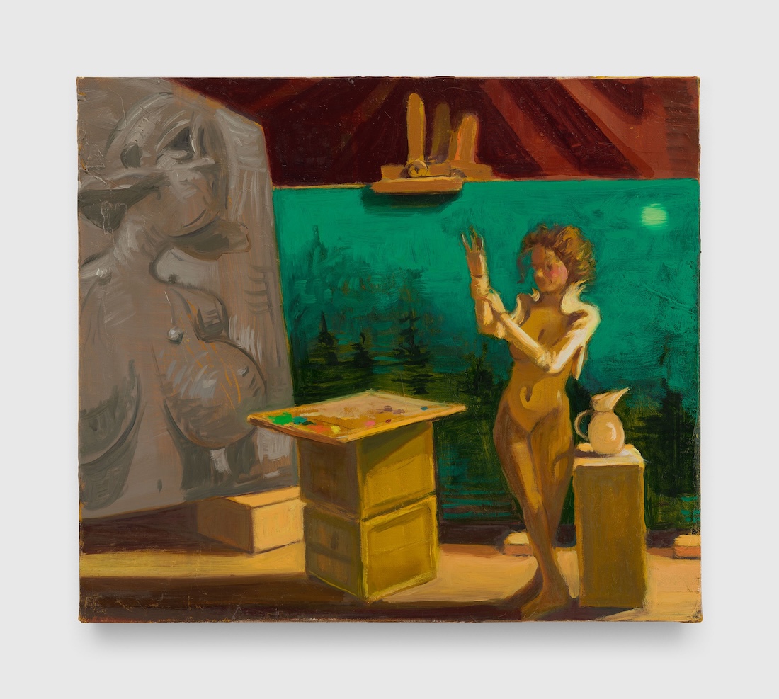 The Demonstration, 2025Oil on linen 10 1/2 x 12 inches (26.7 x 30.5 cm)